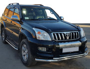 Toyota Land Cruiser Prado 120 2002-2009 Front Bar ST014 (Stainless Steel) 60/42 mm photo 1