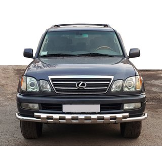 Front Bar ST015 (Stainless Steel) Lexus LX470 1998-2007 photo 1