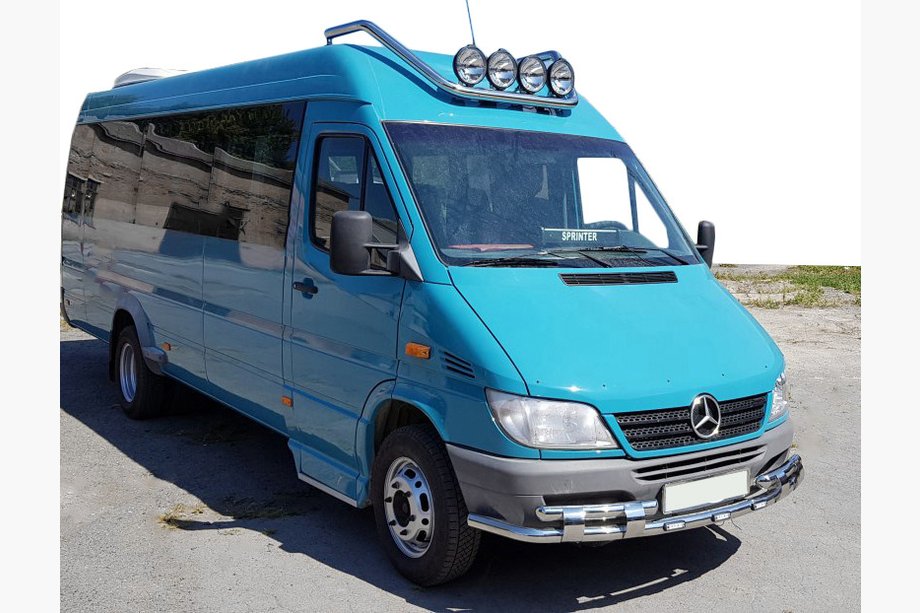 Mercedes Sprinter W901/902/903/904/905 1995–2006 Front Bar ST015-2 (Stainless Steel) 2000-2006 Image
