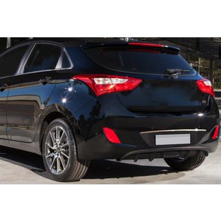 Chrome trim above license plate (HB, stainless steel)