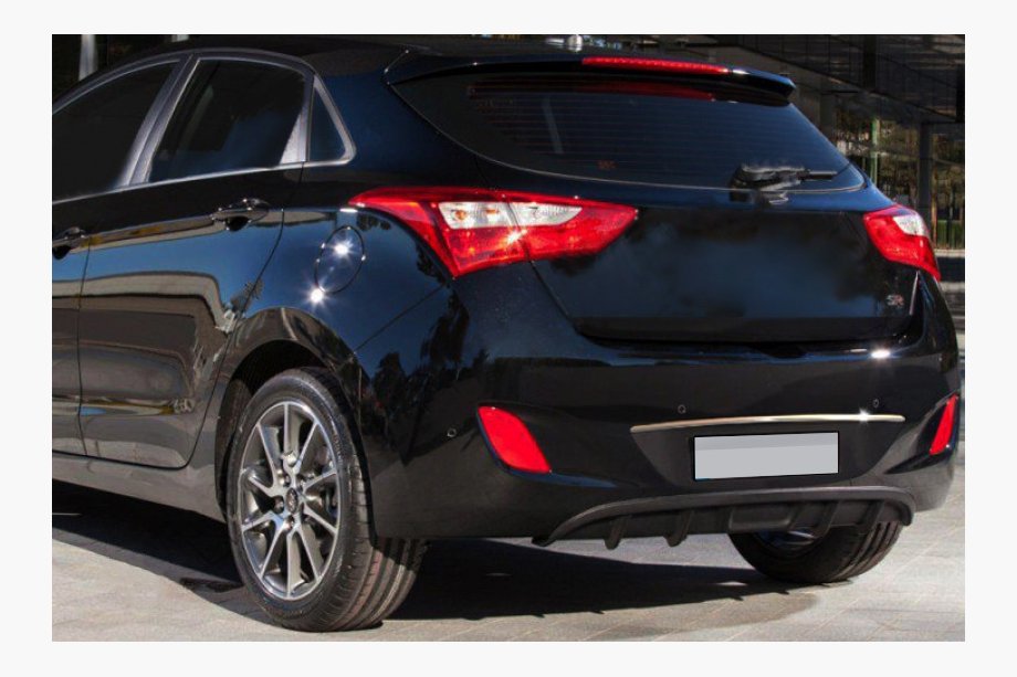 Hyundai I-30 2012-2017 Chrome trim above license plate (HB, stainless steel) Image