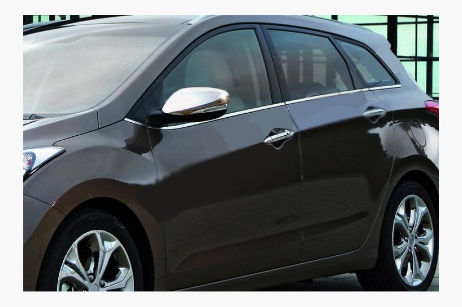 Hyundai Elantra (MD/UD) 2011-2015 Mirror covers with indicator cut-out (2 pcs, stainless steel) Image