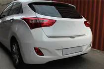 Hyundai I-30 2012-2017 Trunk trim (HB, stainless steel) photo 1