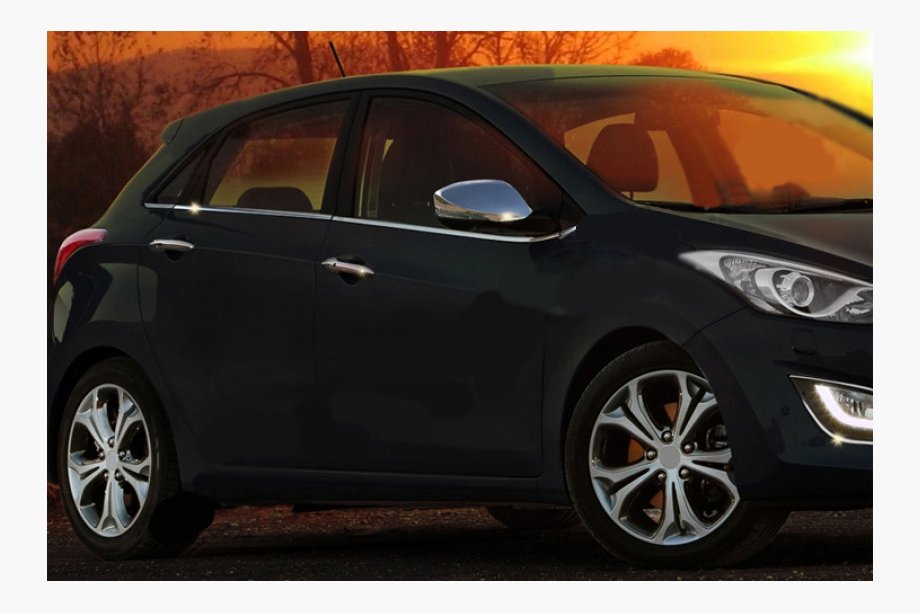 Hyundai I-30 2012-2017 DISCOUNT! Side Window Molding (HB, Stainless Steel) Image