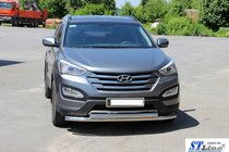 Hyundai Santa Fe 3 2012-2018 Front Bar ST014 (Stainless Steel) photo 5