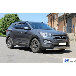 Front Bar ST014 (Stainless Steel) Hyundai Santa Fe 3 2012-2018 photo 2