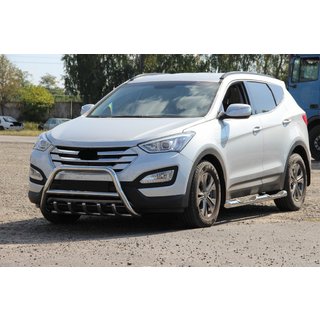 Front Bar WT003 (Stainless Steel) Hyundai Santa Fe 3 2012-2018 photo 2