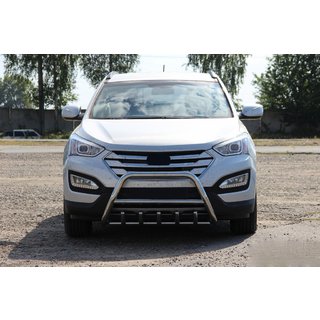 Front Bar WT003 (Stainless Steel) Hyundai Santa Fe 3 2012-2018 photo 3