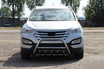 Hyundai Santa Fe 3 2012-2018 Front Bar WT003 (Stainless Steel) photo 3