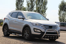 Hyundai Santa Fe 3 2012-2018 Front Bar WT003 (Stainless Steel) photo 4