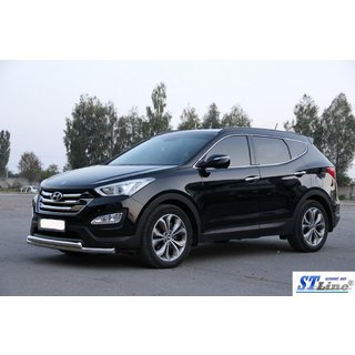 Front Bar ST014 (Stainless Steel) Hyundai Santa Fe 3 2012-2018 photo 3