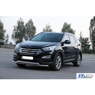 Front Bar ST014 (Stainless Steel) Hyundai Santa Fe 3 2012-2018 photo 4