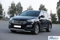 Hyundai Santa Fe 3 2012-2018 Front Bar ST014 (Stainless Steel) photo 4