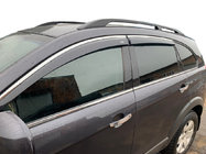 Chevrolet Captiva 2006-2019 Window Deflectors with Chrome (4 pcs, CSV029-AC) photo 1