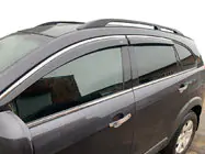 Chevrolet Captiva 2006-2019 Window deflectors with chrome trim (4 pcs, Niken) photo 1
