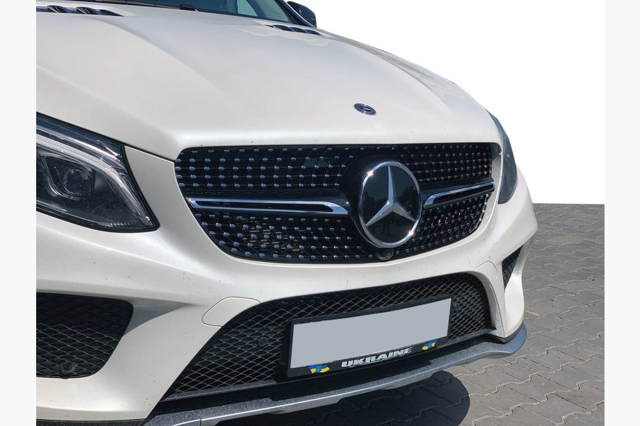 Mercedes GLE coupe C292 2015-2019 Tuning Front Grille (Diamond Black) With camera mount Image