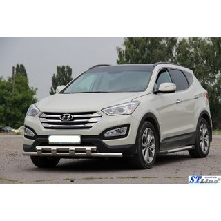 Front Bar ST015 (Stainless Steel) Hyundai Santa Fe 3 2012-2018 photo 2