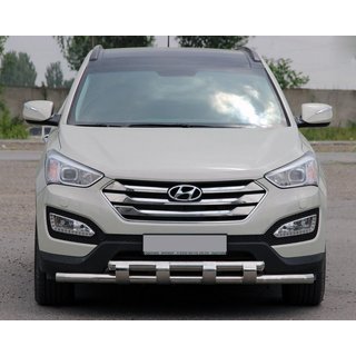 Front Bar ST015 (Stainless Steel) Hyundai Santa Fe 3 2012-2018 photo 1