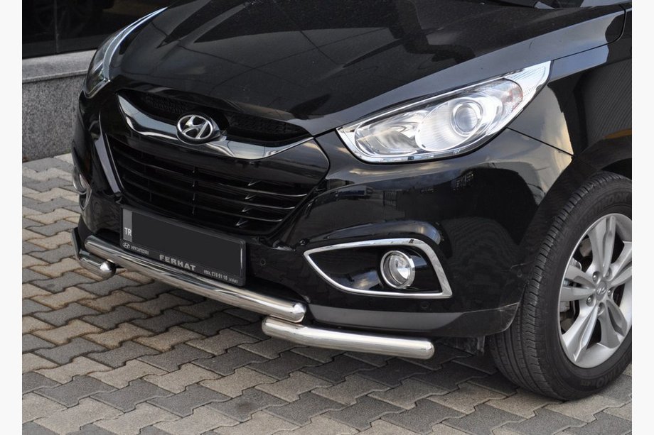 Hyundai IX-35 2010-2015 Front Bar ST014-1 (Stainless Steel) Image