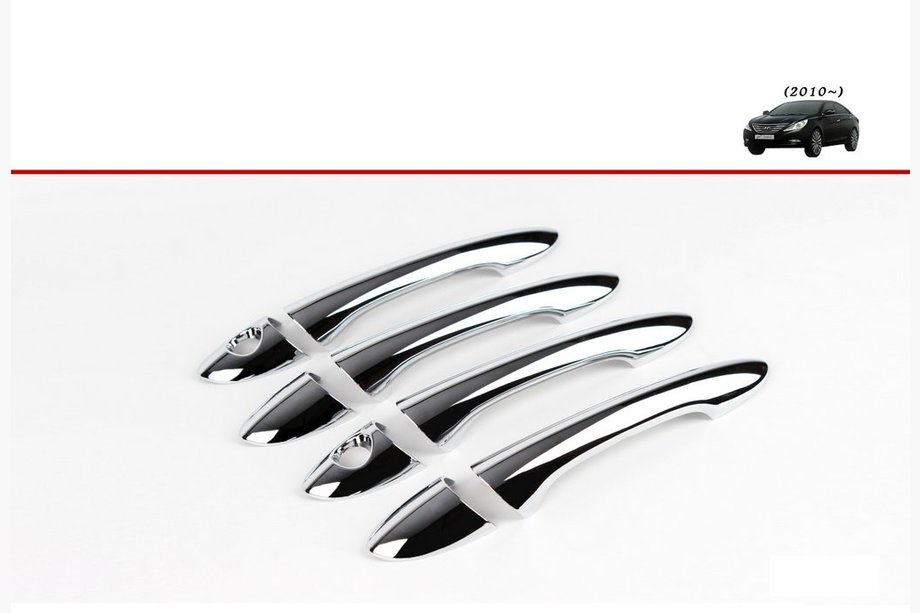 Hyundai Sonata YF 2010-2014 Door Handle Covers (4 pcs, Chrome) Image