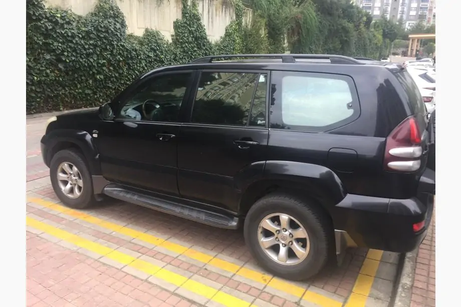 Toyota Land Cruiser Prado 120 2002-2009 Skyport Black Roof Rails (2 pcs) Image