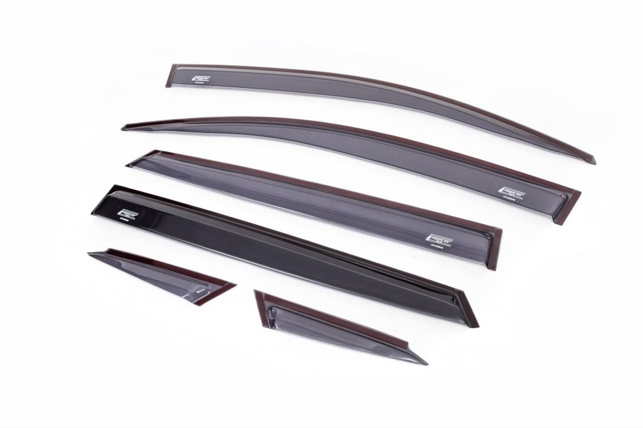 Hyundai Tucson TL 2016-2021 Window Deflectors (6 pcs, Perflex) Image