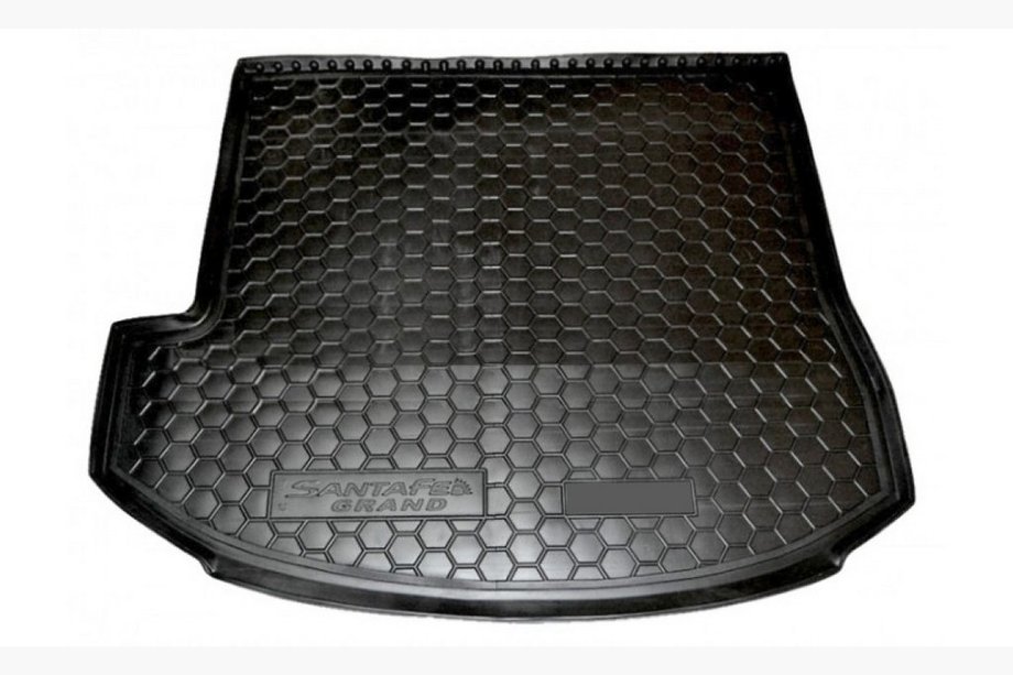 Hyundai Santa Fe 3 2012-2018 Trunk mat 7-seater Grand 2014+ TOP (Autogumm, rubber) Image