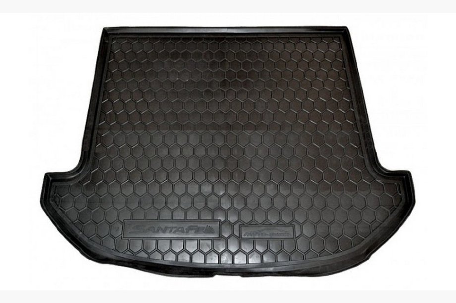 Hyundai Santa Fe 3 2012-2018 Trunk mat short wheelbase 7 seats (Autogumm, plastic) Image