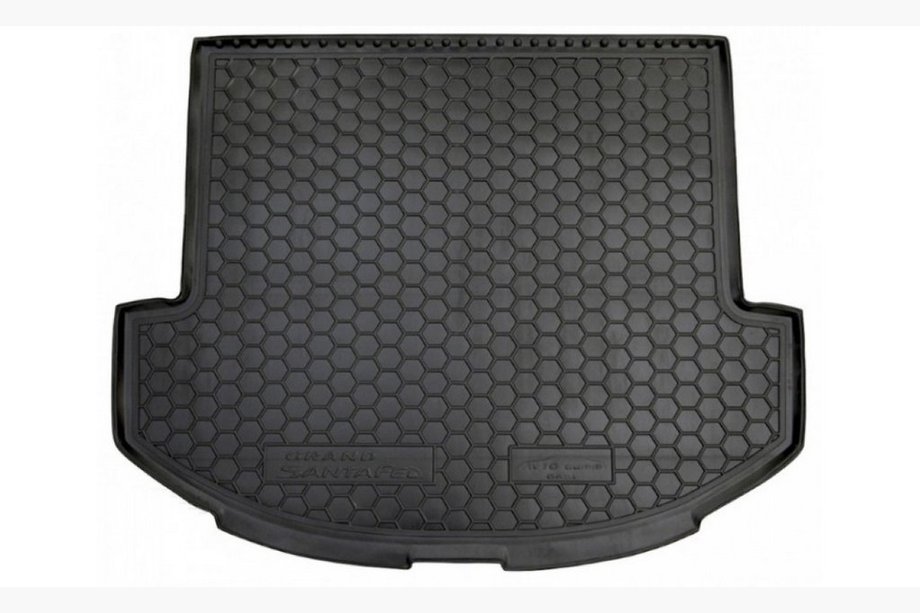Hyundai Santa Fe 3 2012-2018 Trunk mat 7-seater Grand 2014+ BASE (Autogumm, plastic) Image