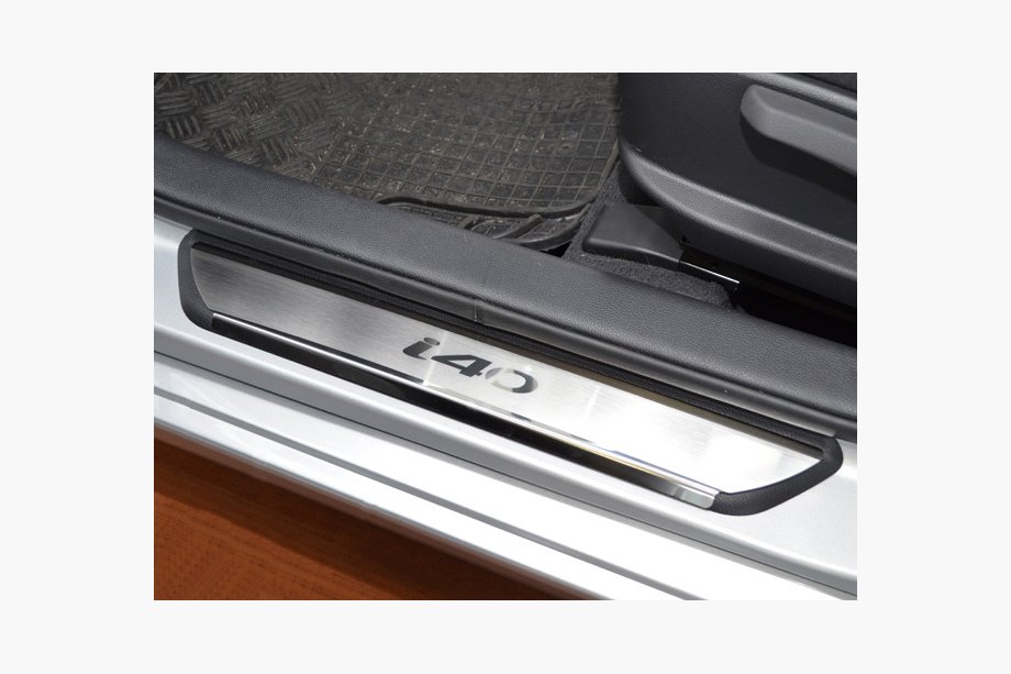 Hyundai I-40 2011-2019 Natanika Premium Door Sill Protectors (4 pcs, Stainless Steel) Image