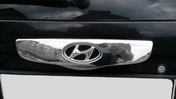 Hyundai Getz 2002- Chrome trim above license plate (2002-2006, stainless steel) photo 5