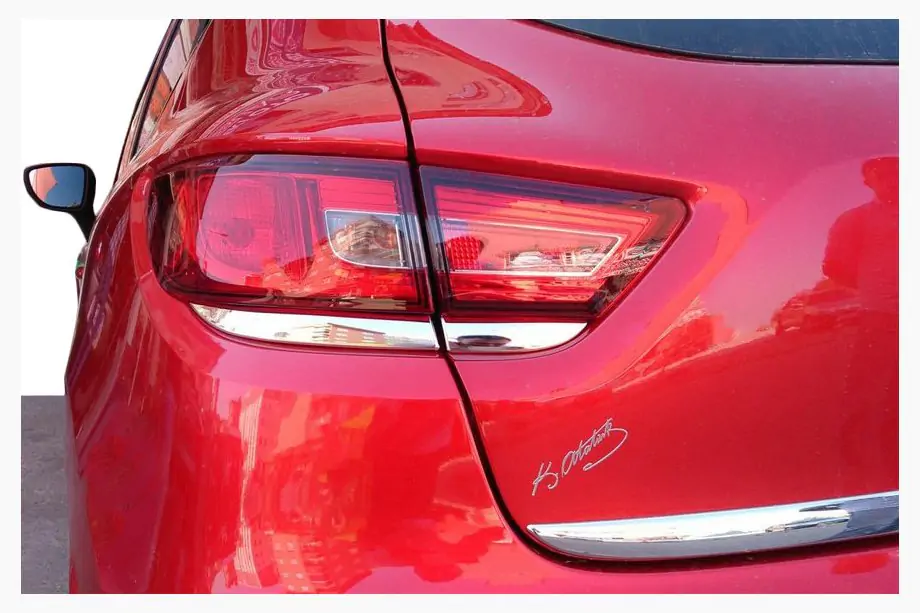 Renault Clio IV 2012-2019 Chrome Tail Light Covers (2 pcs, Stainless Steel) Image