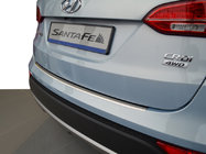 Hyundai Santa Fe 3 2012-2018 Rear bumper protector with lip Nataniko (stainless steel) Grand Santa Fe, 2012-2016 photo 1