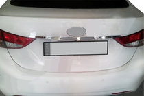 Hyundai Elantra (MD/UD) 2011-2015 Chrome trim above license plate (stainless steel) photo 1