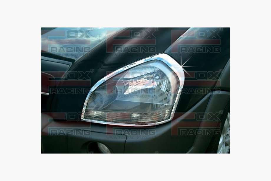 Hyundai Tucson JM 2004- Headlight Covers (2 pcs, Plastic) Photo 1