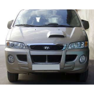 Central Front Lip (primed for painting) Hyundai H200, H1, Starex 1998-2007 photo 1