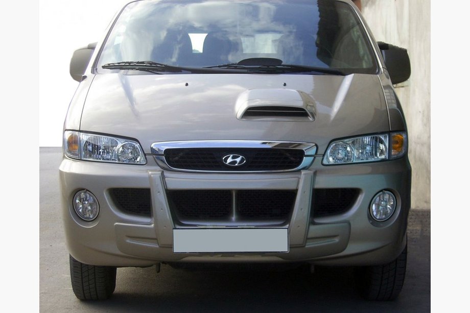 Hyundai H200, H1, Starex 1998-2007 Central Front Lip (primed for painting) Image