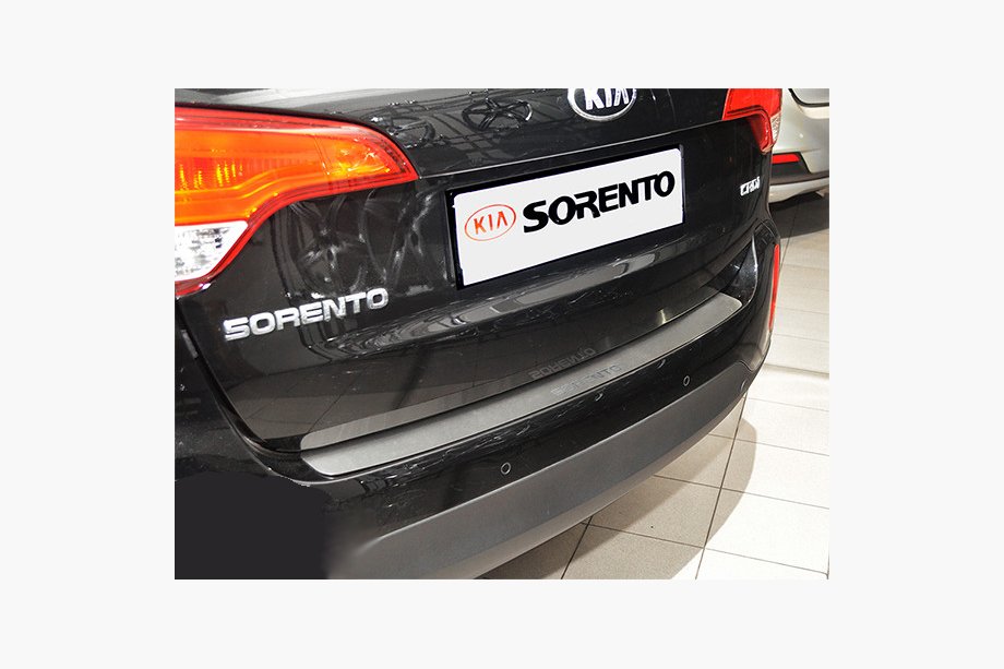Kia Sorento II XM 2009-2014 Rear bumper protector Nataniko (stainless steel) 2010-2012 Image