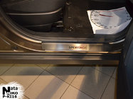 Kia Sportage 2010-2015 Door Sill Covers Nataniko (4 pcs, Stainless Steel) Premium - 3M Tape, 0.8 mm photo 1