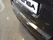 Kia Venga 2010-2019 Rear bumper protector Natanika (stainless steel) photo 1