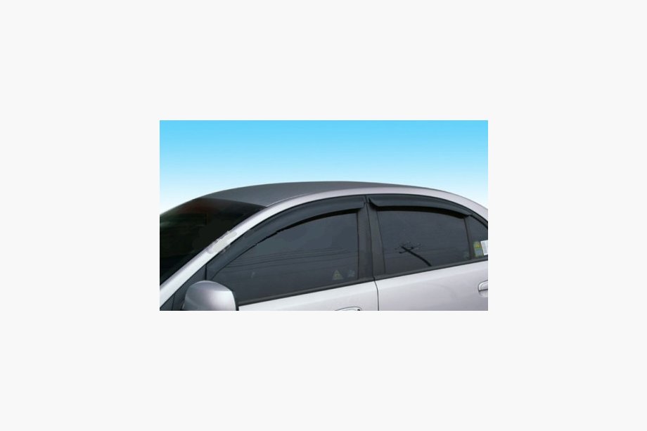 Kia Cerato 1 2004-2009 Window Deflectors (4 pcs, Korea) Wind Deflectors HB (4 pcs, Clover) Image