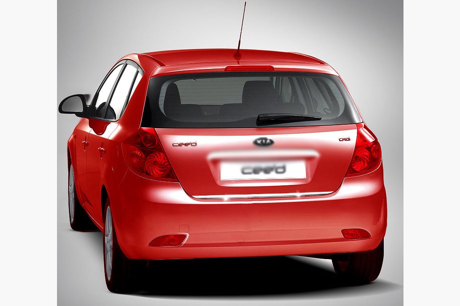 Kia Ceed 2007-2012 Trunk trim (HB, stainless steel) Image
