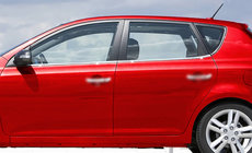 Kia Ceed 2007-2012 Window Trim Stainless Steel (4 pcs) photo 2