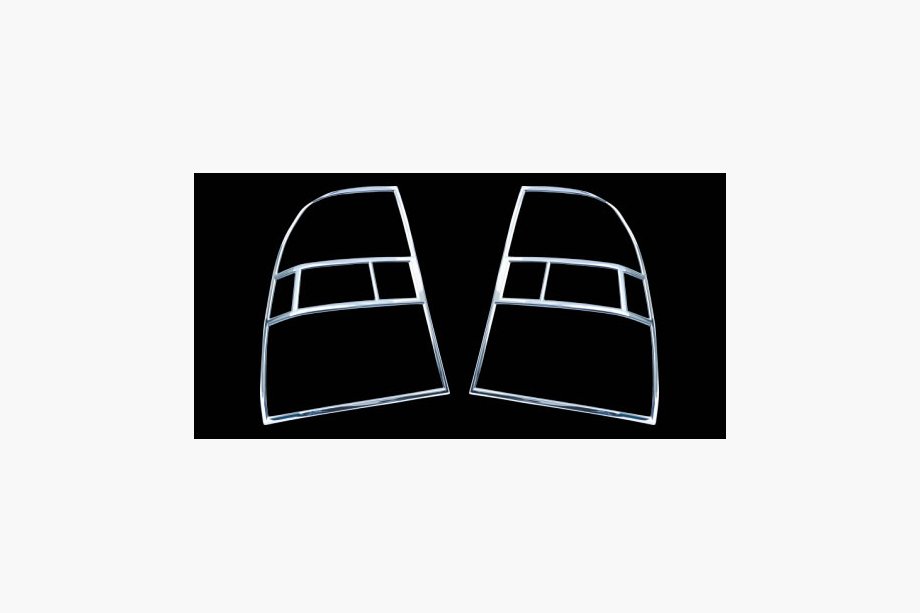 Kia Sportage 2004-2010 Chrome Tail Light Covers (2 pcs, plastic) 2009-2010 Image