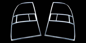 Kia Sportage 2004-2010 Chrome Tail Light Covers (2 pcs, plastic) 2009-2010 photo 1
