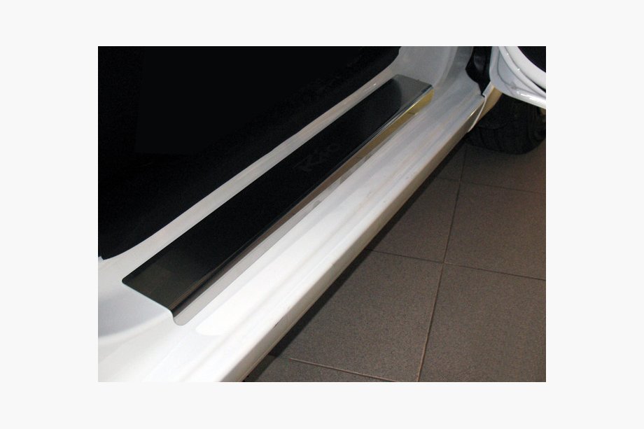 Lada Largus 2012- Door Sill Covers Nataniko (4 pcs, Stainless Steel) Premium - 3M Tape, 0.8 mm Image