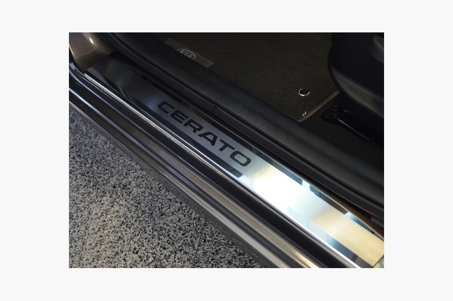 Kia Cerato 1 2004-2009 Door Sill Covers Nataniko (4 pcs, Stainless Steel) Image