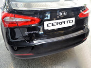 Kia Cerato 3 2013-2018 Rear bumper protector Natanika (stainless steel) photo 1