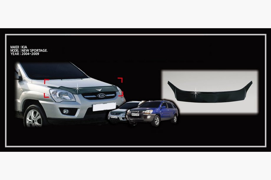 Kia Sportage 2004-2010 SALE! Hood Deflector (Korea) Image