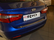 Kia Rio 2012-2017 Rear Bumper Protector Nataniko (Stainless Steel) photo 1